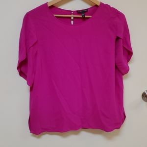 NWOT Eileen Fisher 100% silk top pink